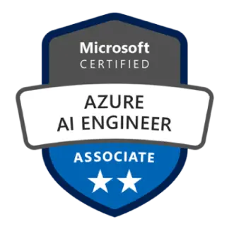 Microsoft Certified Azure AI Engineer Associate badge