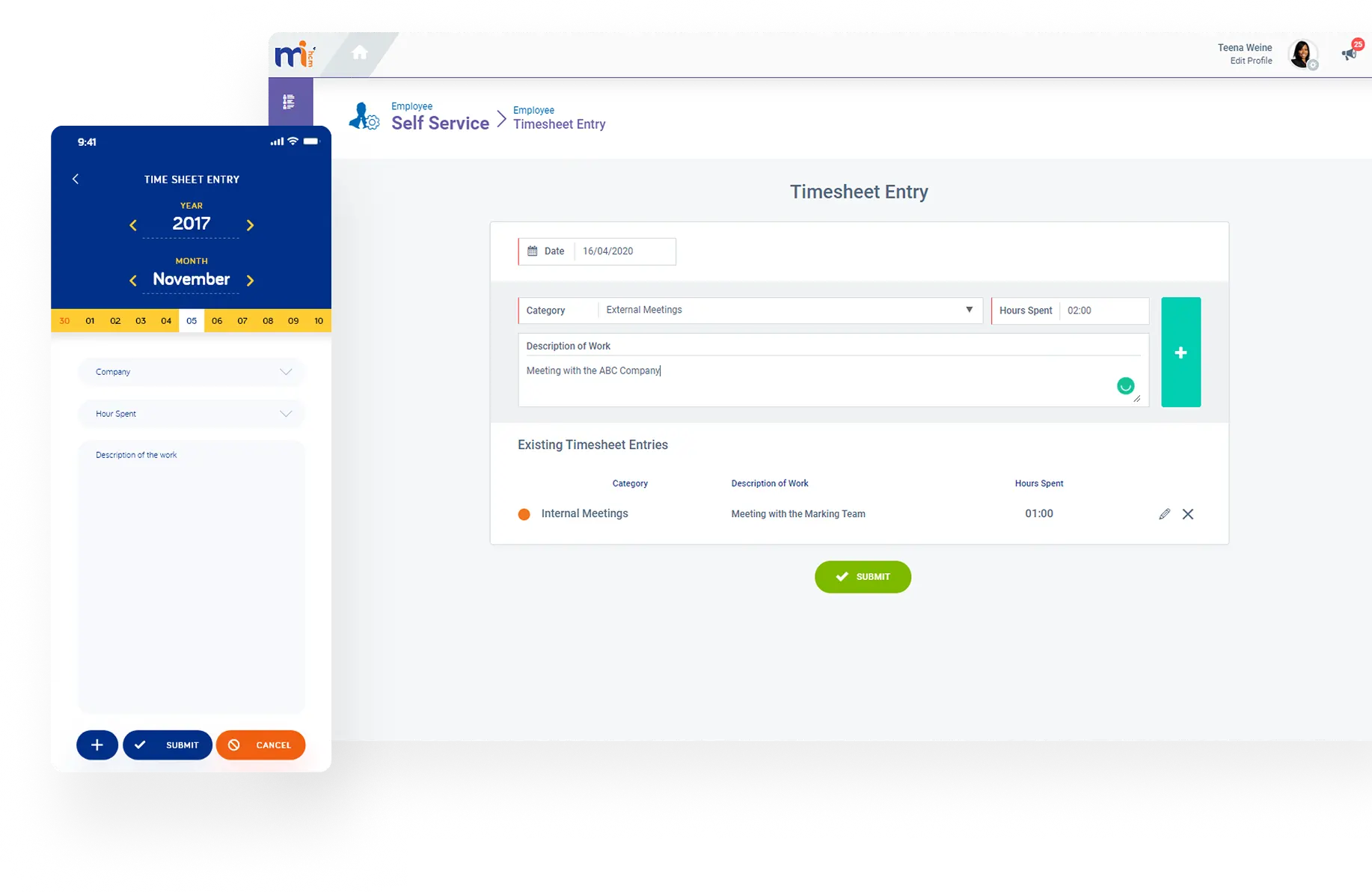 Analytics dashboard displaying workforce KPIs